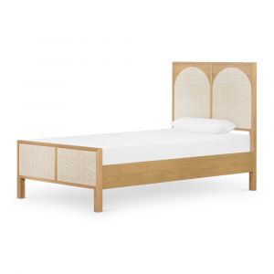 Four Hands - Allegra Bed - Honey Oak Veneer - Twin - 109713-004