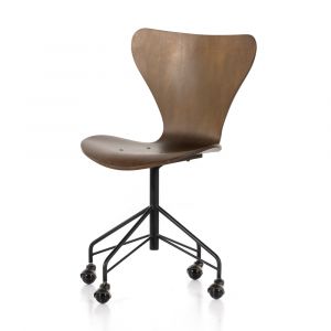 Four Hands - Allen Desk Chair - Sepia Birch Veneer - Dark Rustic Black - 224552-001 - CLOSEOUT