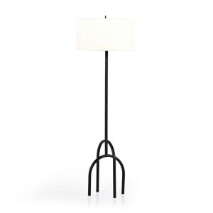 Four Hands - Asher - Arc Floor Lamp - Matte Black - 225909-003