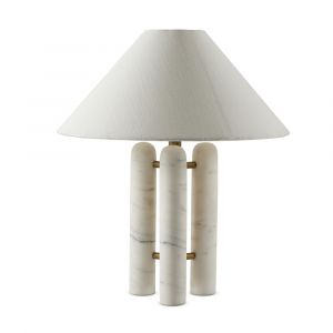 Four Hands - Asher - Medici Table Lamp-Chrcl And White Mrbl - 233066-004