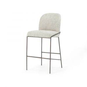 Four Hands - Astrud Bar Stool - Lyon Pewter - CGRY-04318-1010P