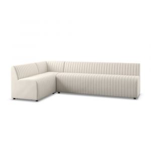 Four Hands - Augustine Dining Banquette, L-Shape - Capri Oatmeal - 231704-001