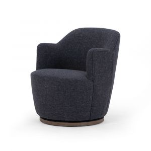 Four Hands - Aurora Swivel Chair - Thames Slate - 106102-023