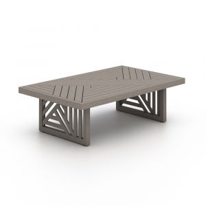 Four Hands - Avalon Outdoor Coffee Table - Weathered Grey - FSC - 226894-001