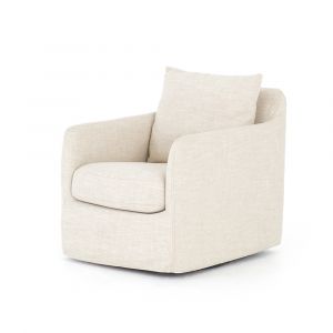 Four Hands - Banks Swivel Chair - Cambric Ivory - 106182-087