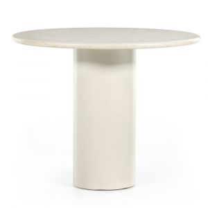 Four Hands - Belle Round Dining Table - Cream Marble - 224424-001