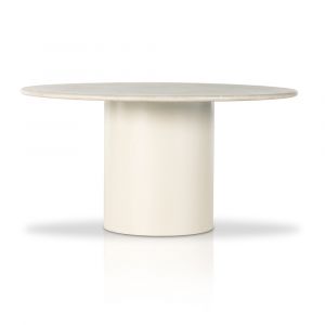 Four Hands - Belle Round Dining Table - Cream Marble - 235793-001