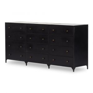 Four Hands - Belmont 12 Drawer Dresser - Black - 234926-001