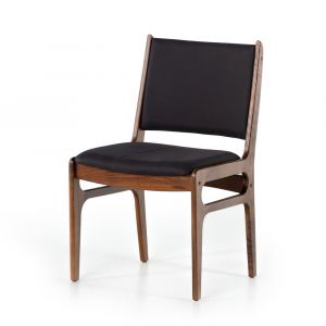 Four Hands - Bina Side Chair - Dark Blue Canvas - Natural Walnut - VBNI-02N-175 - CLOSEOUT