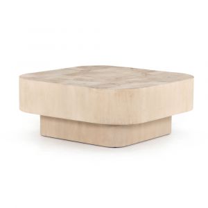 Four Hands - Blanco Coffee Table - Bleached Burl - 224828-001