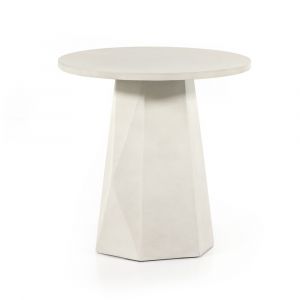 Four Hands - Bowman Outdoor End Table - White Concrete - 105430-003