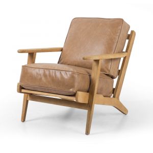 Four Hands - Brooks Lounge Chair - Palomino - 105917-009