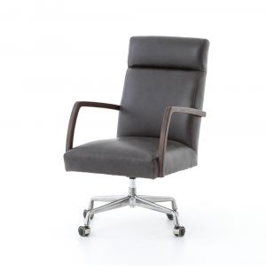 Four Hands - Bryson Desk Chair - Chaps Ebony - 105577-006