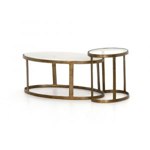 Four Hands - Calder Nesting Coffee Table - Tempered Glass - IMAR-217A