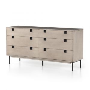 Four Hands - Carly 6 Drawer Dresser - Grey Wash - VPTN-185