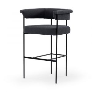 Four Hands - Carrie Bar Stool - FIQA Boucle Slate - 108498-007