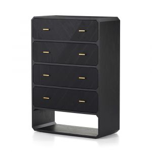 Four Hands - Caspian 4 Drawer Dresser - Black Ash - 231264-002