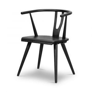 Four Hands - Cecelia Dining Chair - Matte Black Parawood - 109411-004 - CLOSEOUT