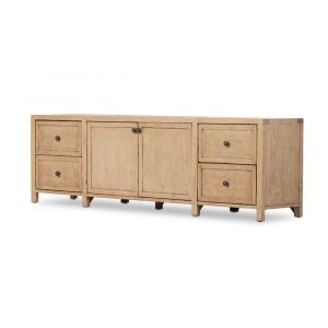 Four Hands - Cordella - Gaines Media Console-Aged Light Pine - 233546-002