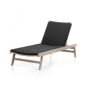 Four Hands - Delano Outdoor Chaise - Thick Dark Grey Rope - 226919-002