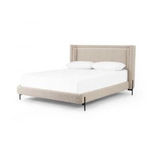 Four Hands - Dobson Bed - Perin Oatmeal - Queen - 108397-003