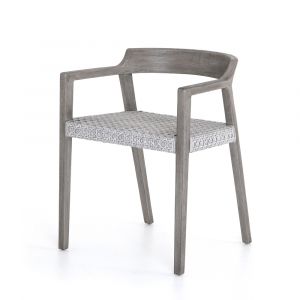 Four Hands - Elva Outdoor Dining Chair - Weathered Grey - JLAN-249A