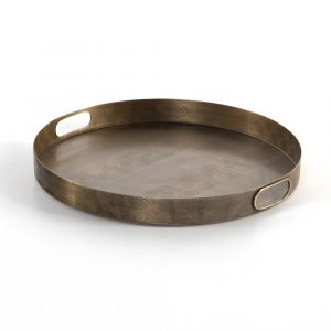 Four Hands - Etched Tray - Etched Brass - 224725-001