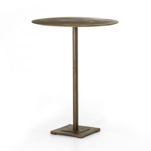 Four Hands - Fannin Bar and Counter Table - Acid Etched Aged Brass - 223303-005