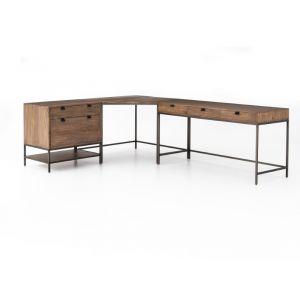 Four Hands - Trey Desk System With Filing Cabinet - 107322-005