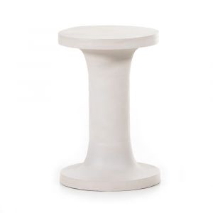 Four Hands - Gino End Table - Textured Matte White - 226683-002