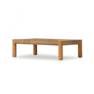 Four Hands - Grass Roots - Olin Coffee Table-Light Wash Mahogany - 230979-002