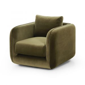 Four Hands - Grayson - Malakai Swivel Chair-Surrey Olive - 231360-002