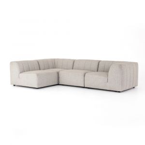 Four Hands - Gwen L-Shaped Outdoor 4-Piece Sectional - Faye Ash - 223218-001