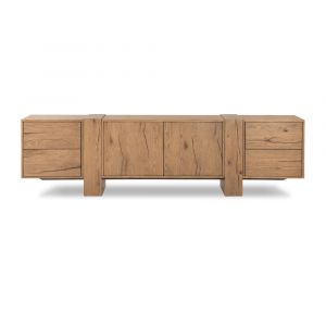 Four Hands - Haiden - Fisher Media Console - Rustic Amber Oak - 239728-001