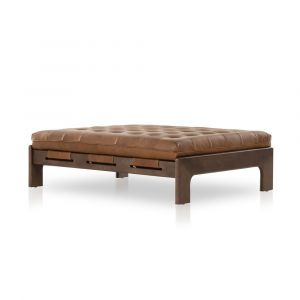 Four Hands - Halston Cocktail Ottoman - Heirloom Sienna - 230750-002