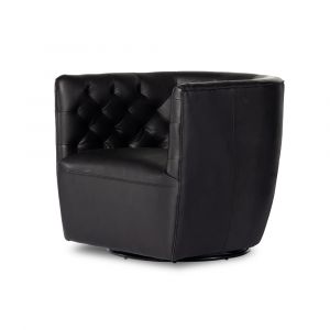 Four Hands - Hanover Swivel Chair - Heirloom Black - 106090-013