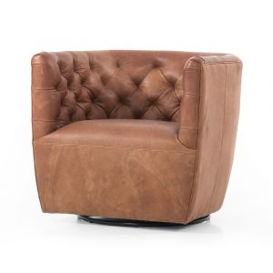 Four Hands - Hanover Swivel Chair - Heirloom Sienna - 106090-011