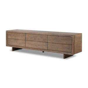 Four Hands - Henry Media Console - Rustic Grey Veneer - 230864-001