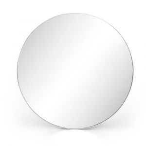 Four Hands - Bellvue Round Mirror - Shiny Steel - CIMP-274