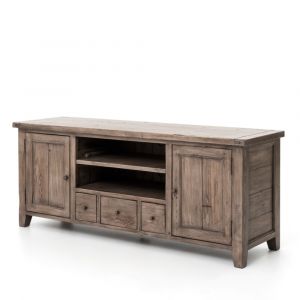 Four Hands - Irish Coast TV Console with 3 drawers & 2doors - Sunried Ash - VICA-13-11