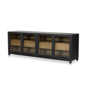 Four Hands - Irondale Millie Media Console-Drifted Matte Black -231950-001