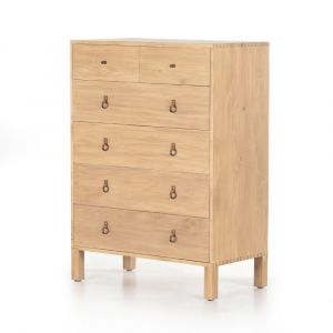 Four Hands - Isador Tall 6 Drawer Dresser - Dry Wash - 239729-001