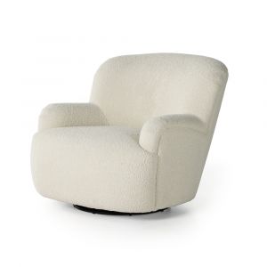 Four Hands - Kadon Swivel Chair - Sheepskin Natural - 231717-002