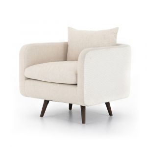 Four Hands - Kaya Swivel Chair - Clover Beige - 108738-001