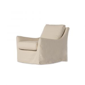 Four Hands - Kensington - Monette Slipcover Swivel Chair-Natural - 238679-004