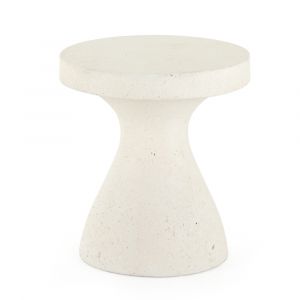 Four Hands - Koda Outdoor End Table - Textured White - 224359-001