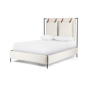 Four Hands - Leigh Queen Upholstered Bed - Hockney Ivory - 105885-007