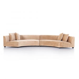 Four Hands - Liam Sectional - Surrey Camel - 105763-007