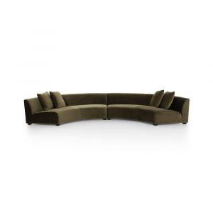 Four Hands - Liam Sectional - Surrey Olive - 105763-008