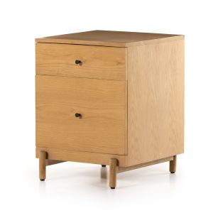Four Hands - Maisie Filing Cabinet - Washed Oak - Aged Black - 227027-001 - CLOSEOUT